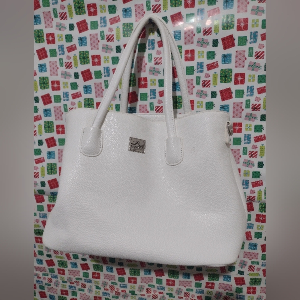 Elegant White Tote Bag